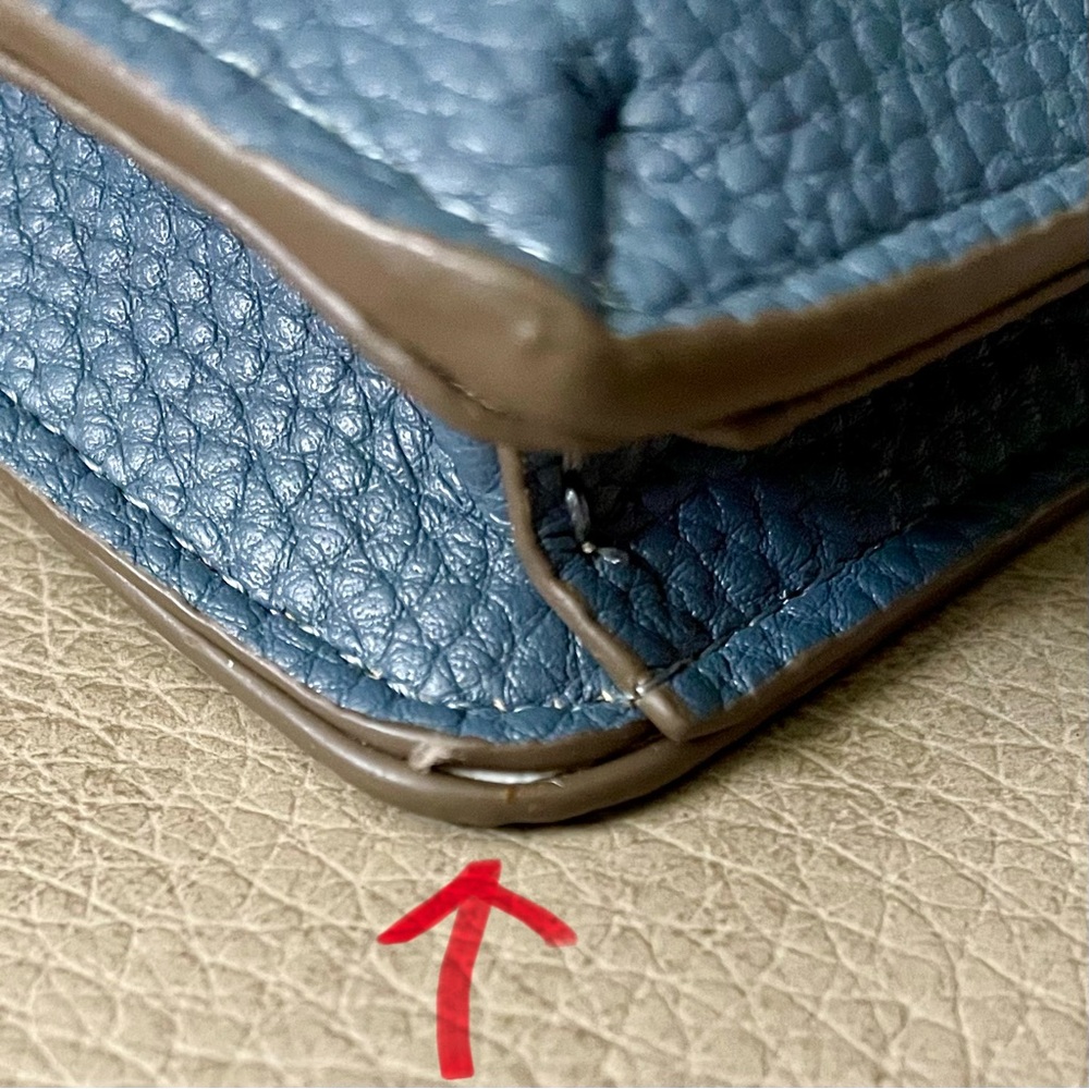 *EUC* NANETTE LEPORE Clutch Wallet/Storage -Vegan Leather-Blue-*NO WRIST STRAP* - Picture 10 of 10